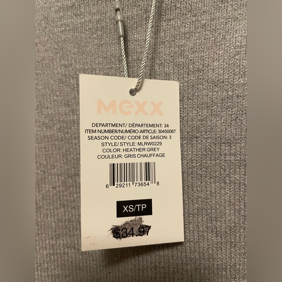 BNWT Mexx Grey Short Sleeved Sweater - Picture 4 of 5